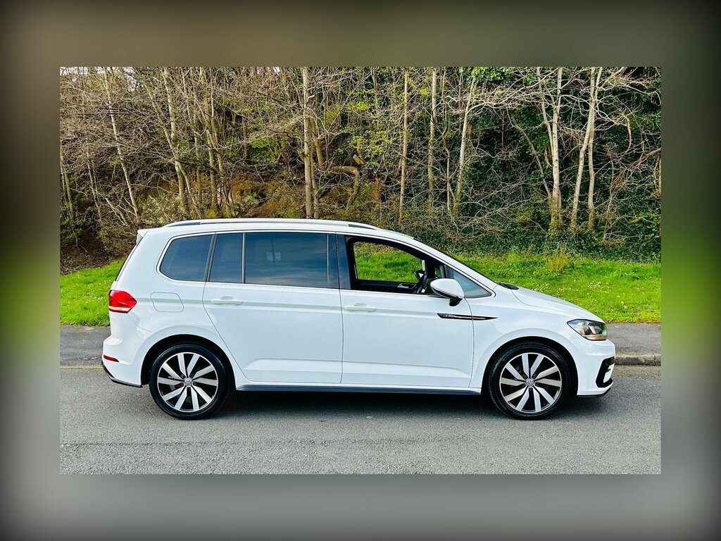 Volkswagen Touran 2.0 Tdi Bluemotion Tech R-line Dsg Euro 6 Ss White #3
