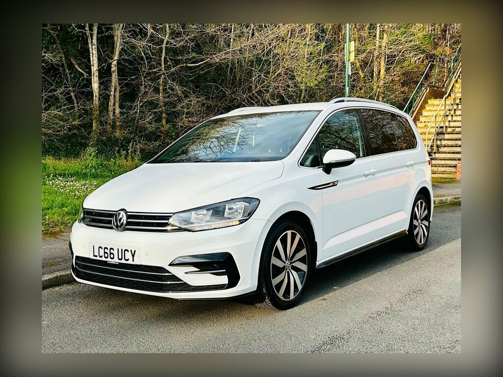 Volkswagen Touran 2.0 Tdi Bluemotion Tech R-line Dsg Euro 6 Ss White #5