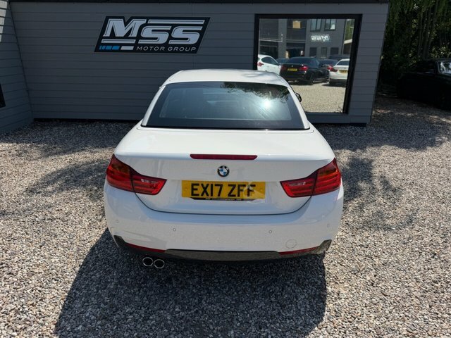 BMW 4 Series 2017 2.0 420D M Sport Convertible EX17ZFF White #4