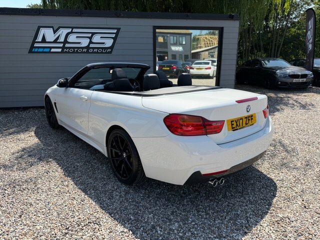 BMW 4 Series 2017 2.0 420D M Sport Convertible EX17ZFF White #3