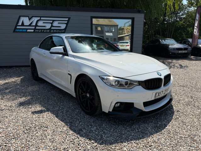 BMW 4 Series 2017 2.0 420D M Sport Convertible EX17ZFF White #6