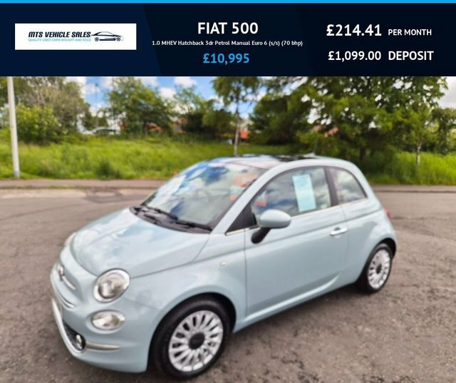 Fiat 500 2024 1.0 Mhev 2024Only 800 Miles As New Conditio Green
