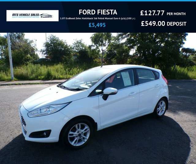 Ford Fiesta 2016 1.0T Zetec 2016,Bluetooth,parking Sensors,dab White