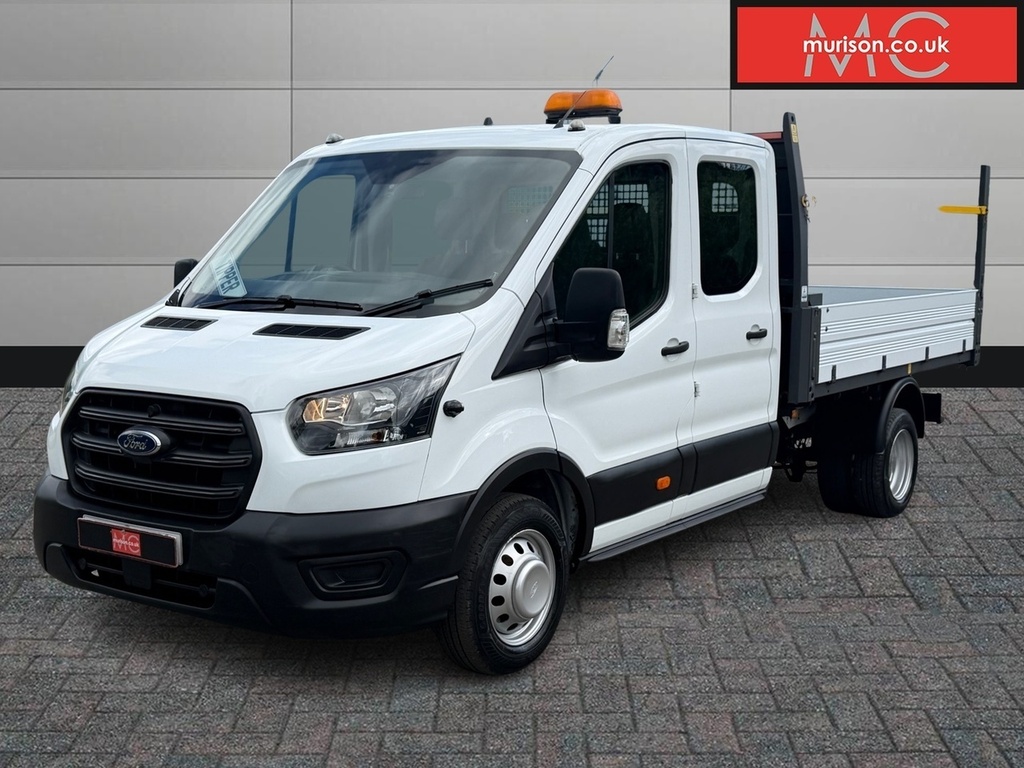 Ford Transit Custom T350 Leader Ecoblue L3 Crewcab Trw FM21YZU White #3