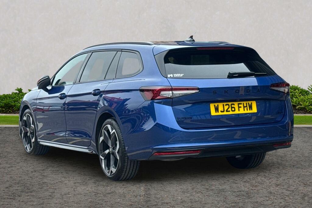 Skoda Superb 2.0 Tdi 193 Sportline 4X4 Dsg WJ26FHW Blue #3
