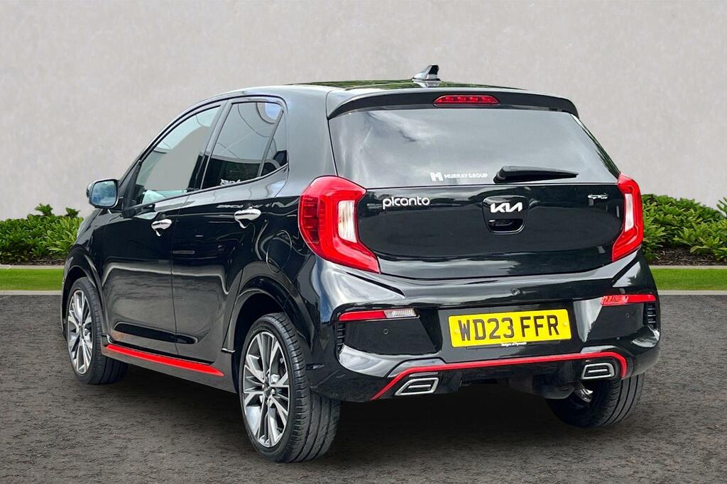 Kia Picanto 1.0 T-gdi Gt-line S Euro 6 Ss WD23FFR Black #3