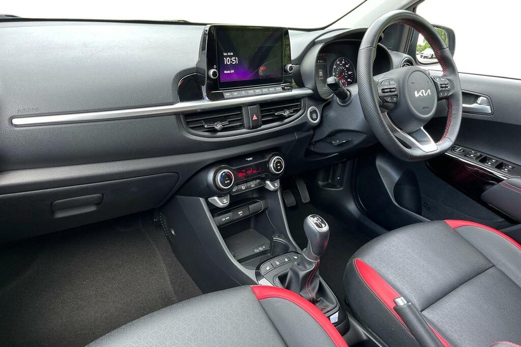 Kia Picanto 1.0 T-gdi Gt-line S Euro 6 Ss WD23FFR Black #2