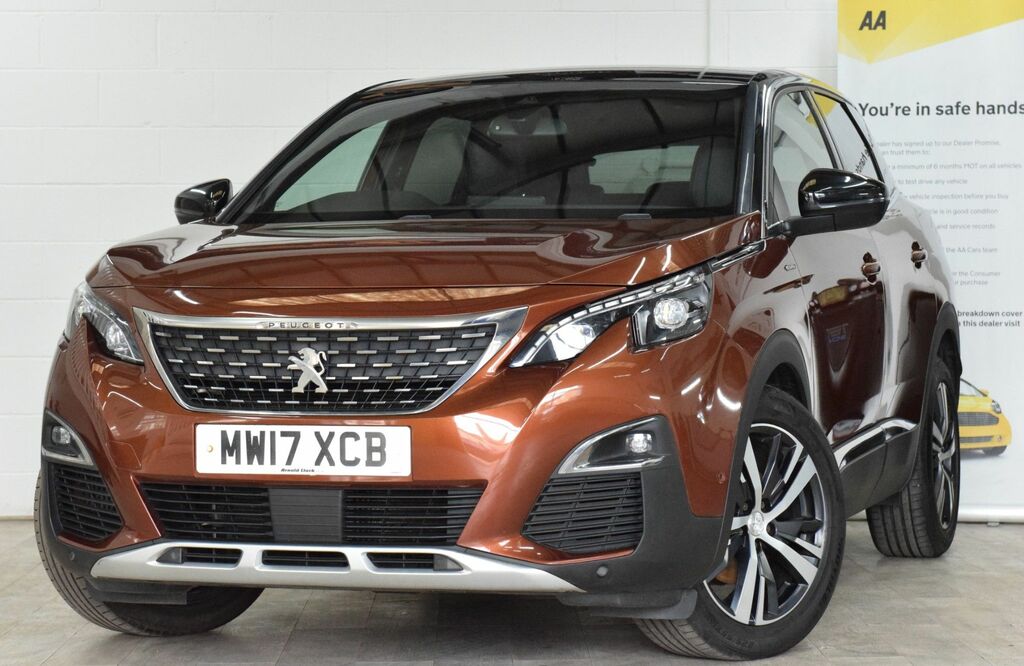 Peugeot 3008 1.2 Puretech Gt Line Suv Euro 6 MW17XCB Brown