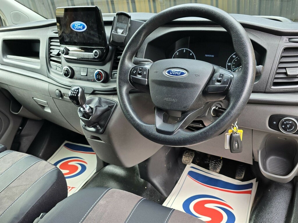 Ford Transit Custom L4 Xlwb Dropside Ac 130Ps Euro 6 White #22
