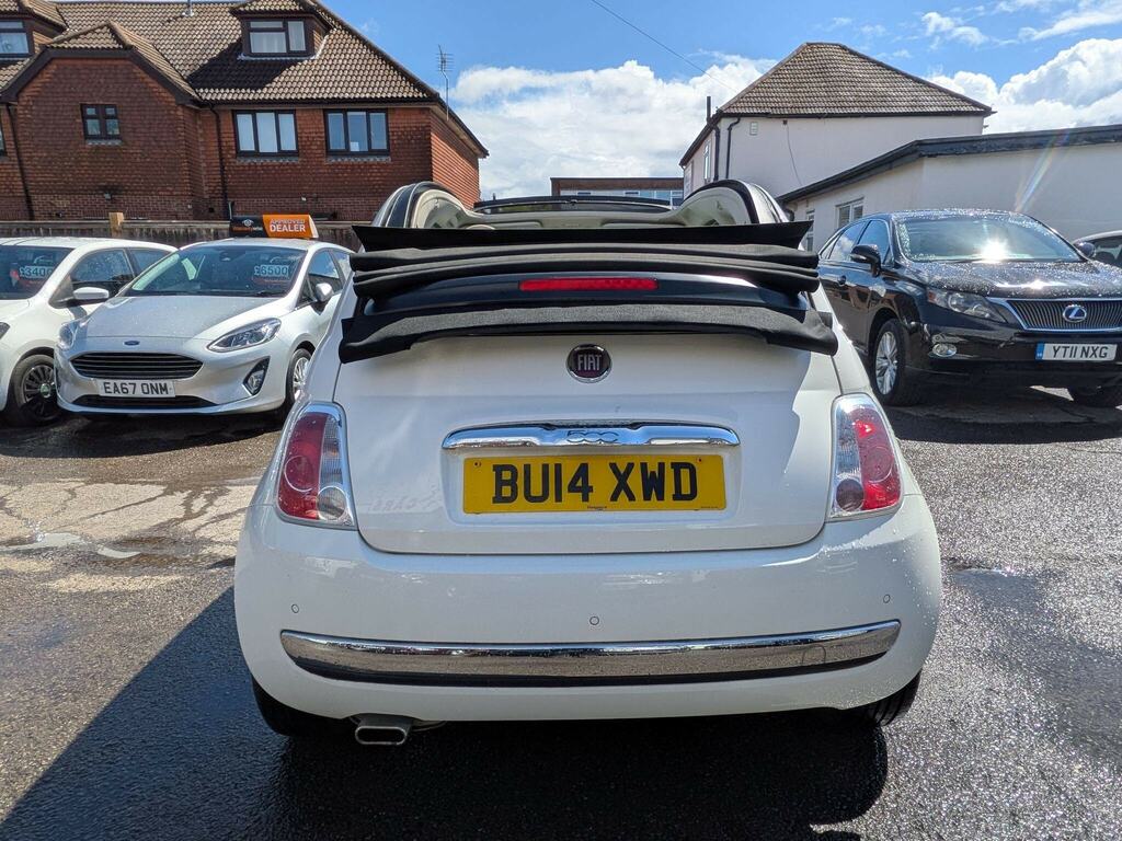 Fiat 500C 1.2 Lounge Euro 6 Ss White #6