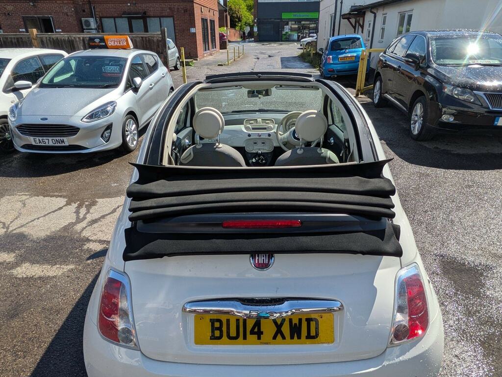 Fiat 500C 1.2 Lounge Euro 6 Ss White #5