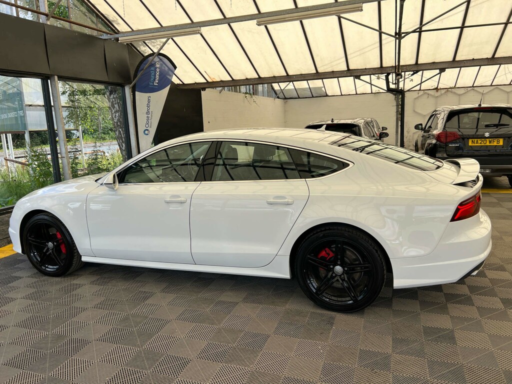 Audi A7 Coupe White #4