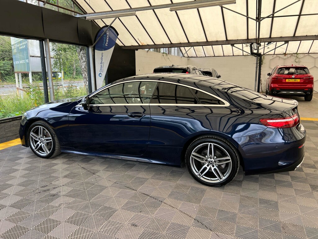 Mercedes-Benz E Class Coupe Blue #4