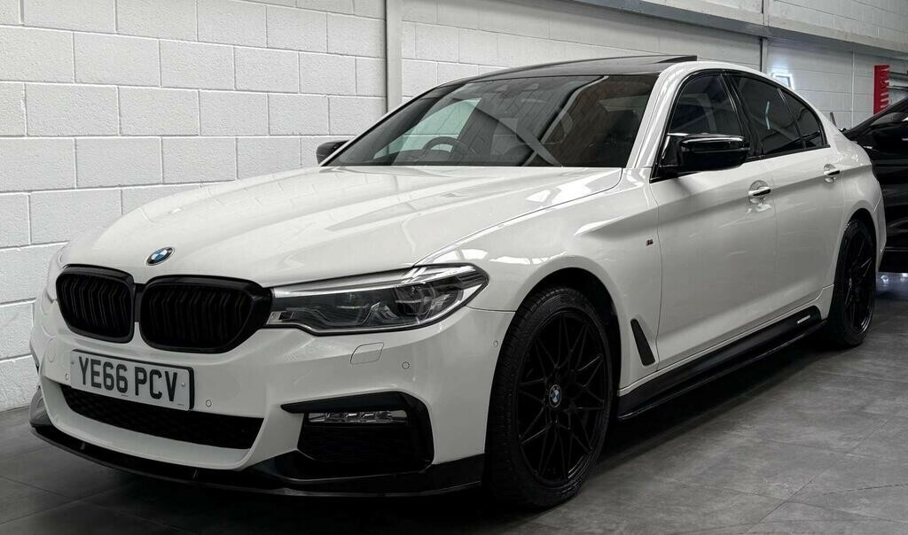 BMW 5 Series 3.0 530D Xdrive M Sport Saloon White #3