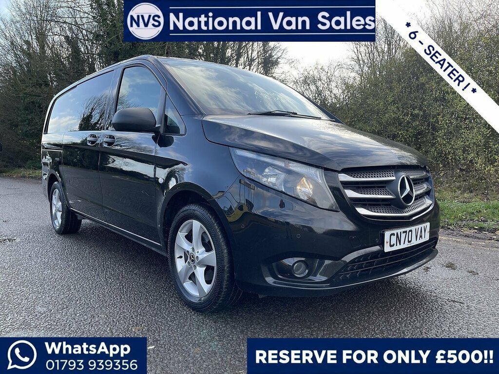 Mercedes-Benz Vito 2.1 114 Cdi Premium Crew Van Rwd L2 Euro 6 Ss 5 Black