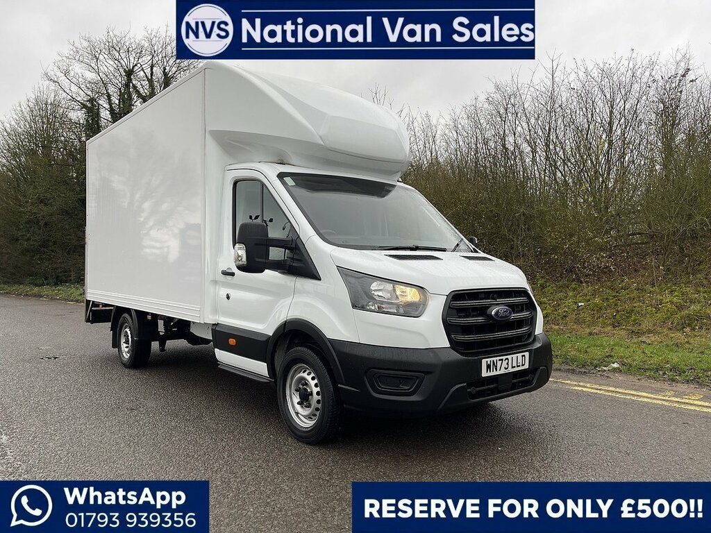 Ford Transit Custom 2.0 350 Ecoblue Leader Luton Rwd WN73LLD White