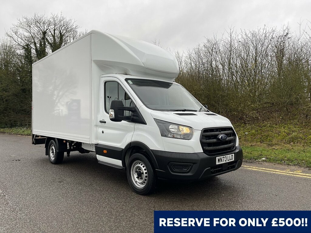 Ford Transit Custom 2.0 350 Ecoblue Leader Luton Rwd WN73LLD White #2