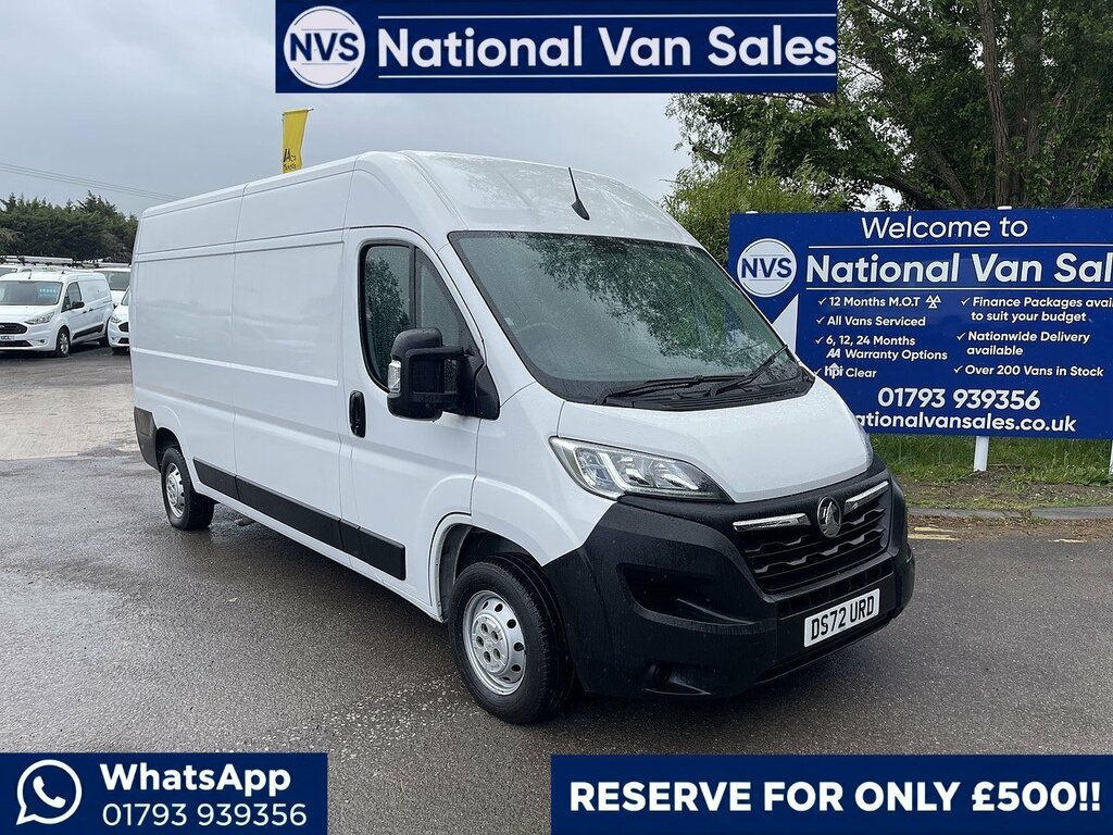 Vauxhall Movano 2.2 Cdti 3500 Biturbo Prime Fwd L3 H2 Euro 6 Ss White