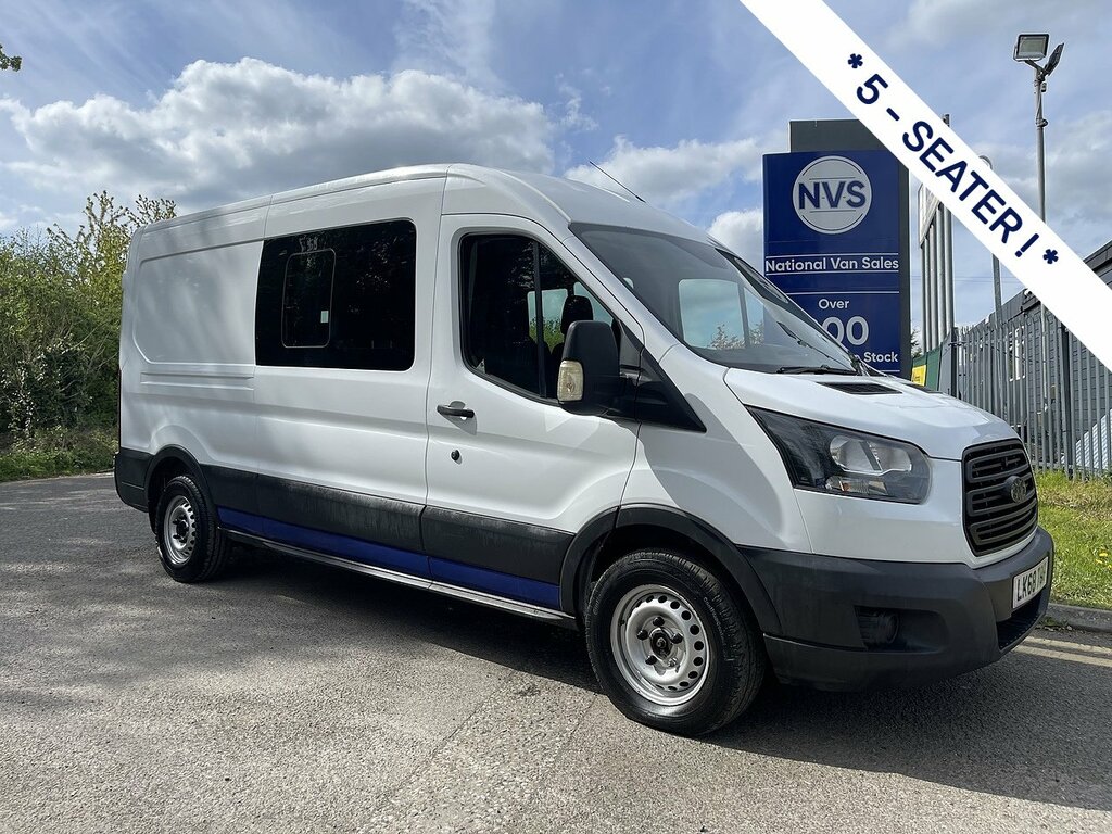 Ford Transit Custom 2.0 350 Ecoblue Crew Van Fwd L3 H2 Euro 6 6Dr LK68TOH White #5