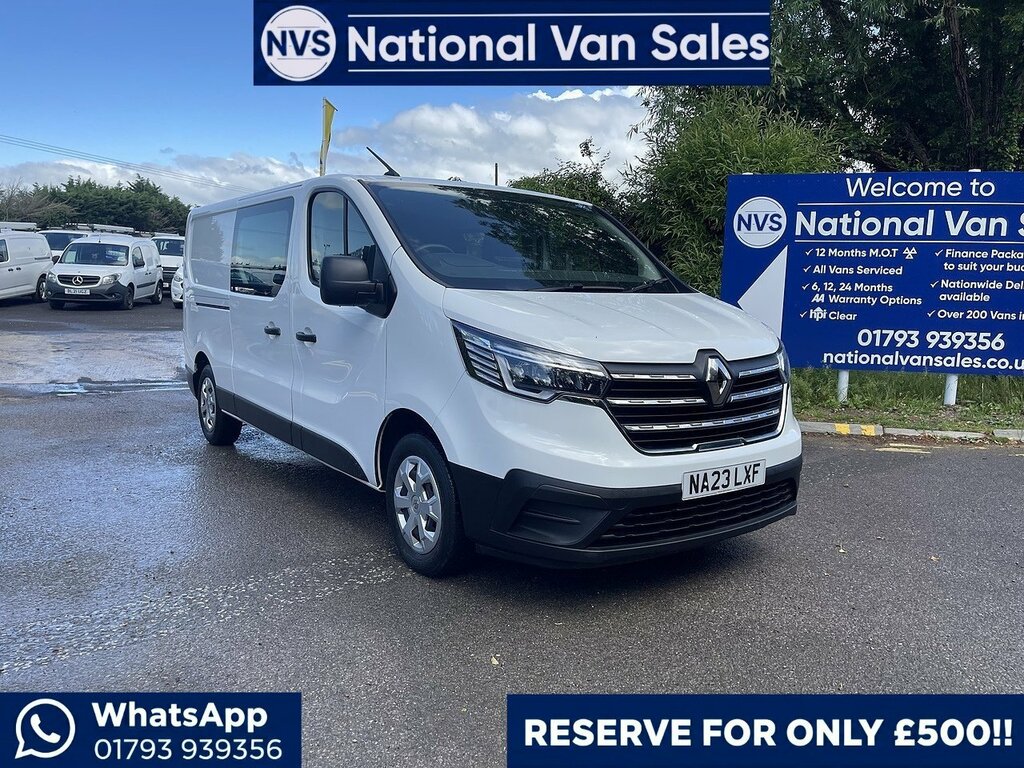 Renault Trafic 2.0 Dci Blue Ll30 Business Crew Van L2 H1 Euro 6 NA23LXF White #2