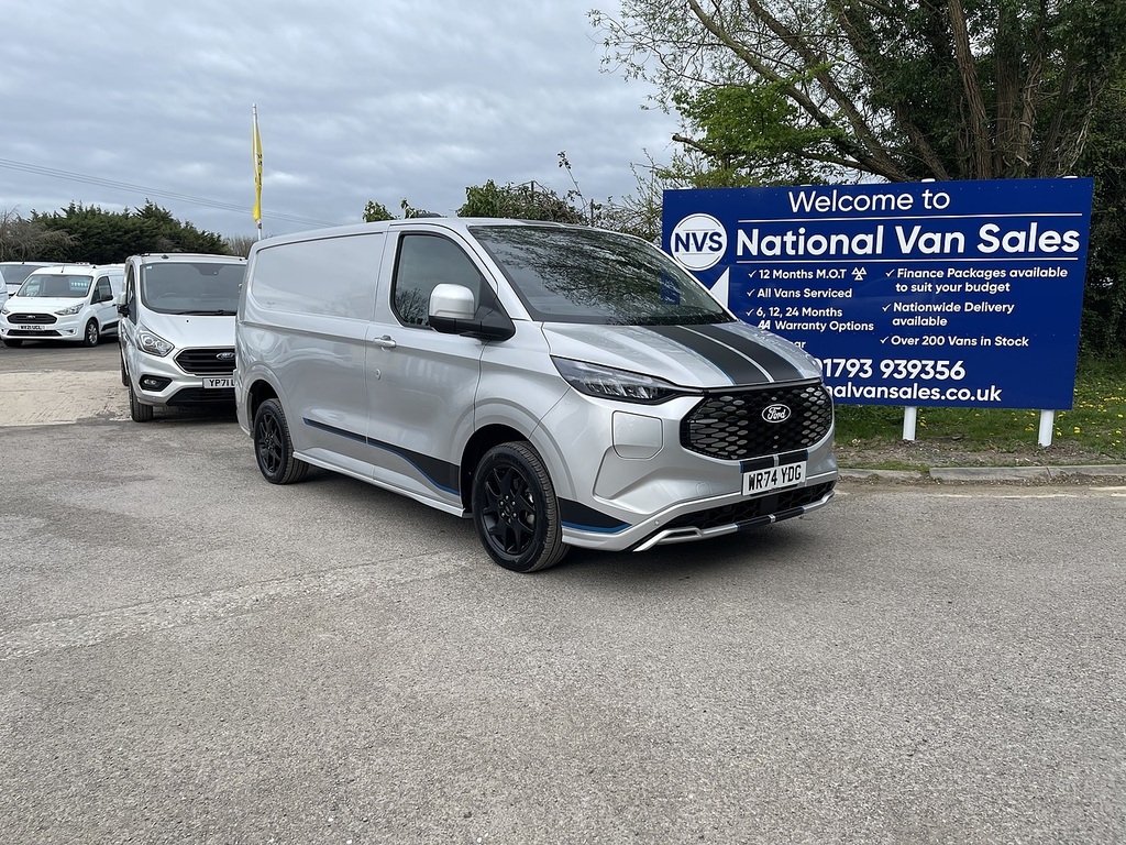 Ford Transit Custom 320 65Kwh Sport L1 H1 WR74YDG Silver #2