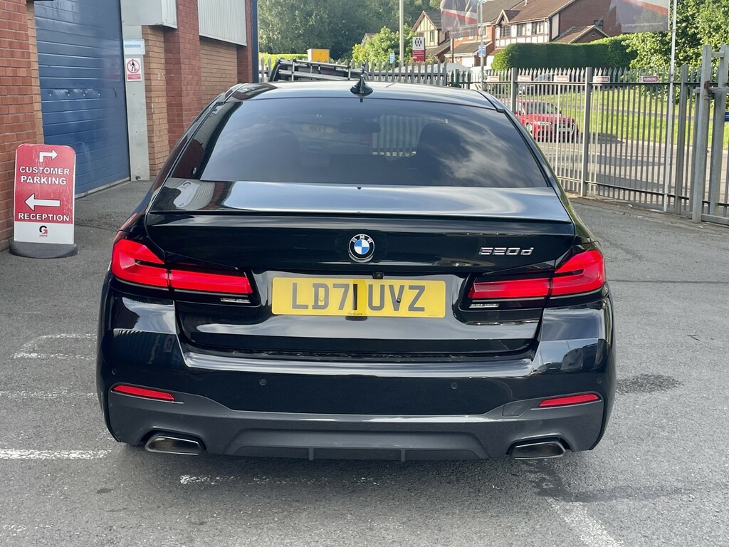BMW 5 Series 2.0 520D M Sport Saloon Black #5