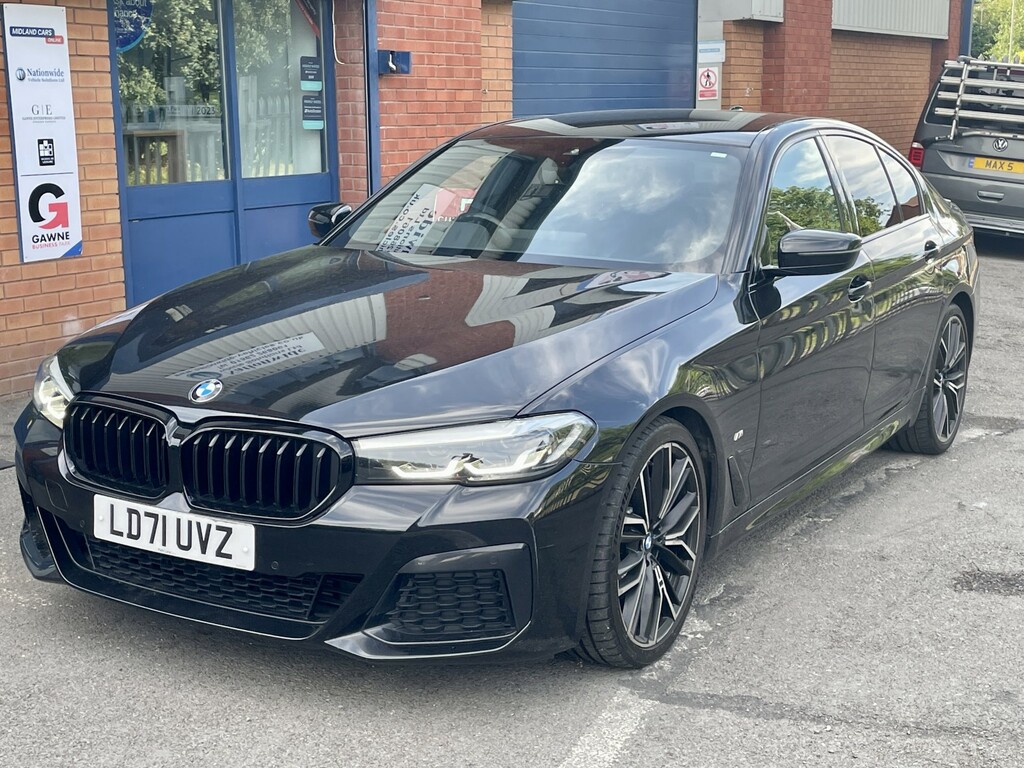 BMW 5 Series 2.0 520D M Sport Saloon Black #3