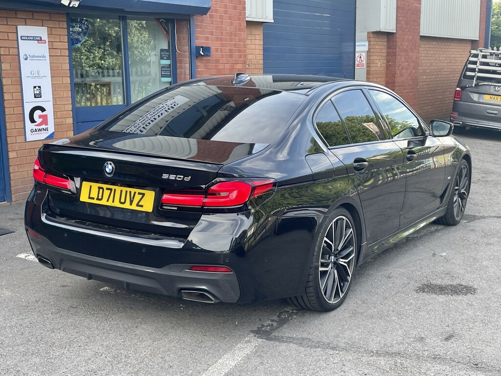 BMW 5 Series 2.0 520D M Sport Saloon Black #4