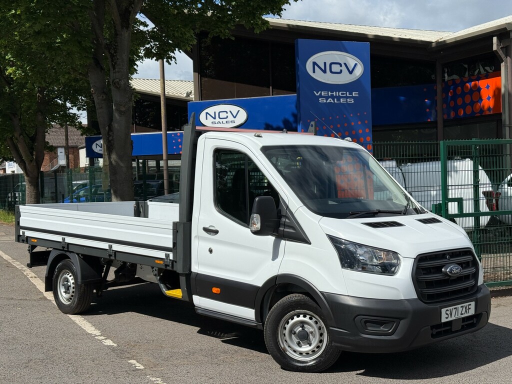 Ford Transit Custom 350 Leader Ecoblue Dropside Lwb SV71ZXF White