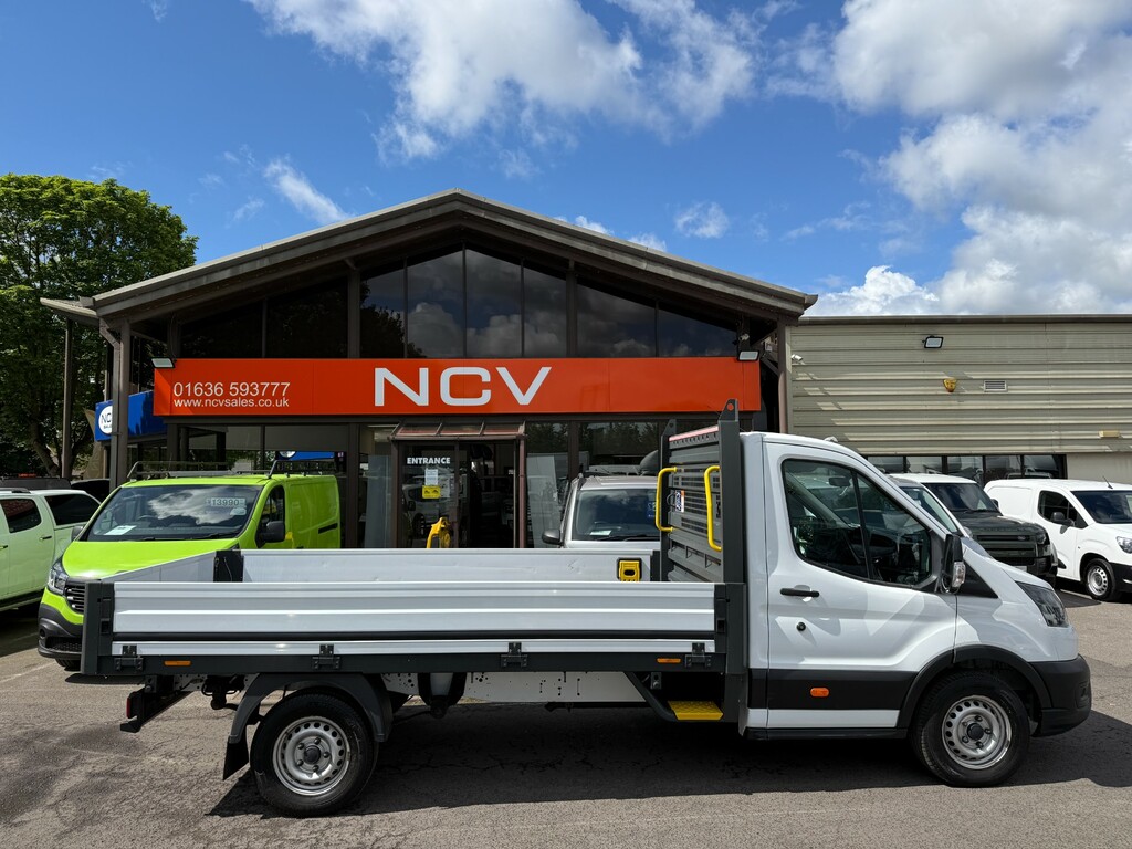 Ford Transit Custom 350 Leader Ecoblue Dropside Lwb SV71ZXF White #2