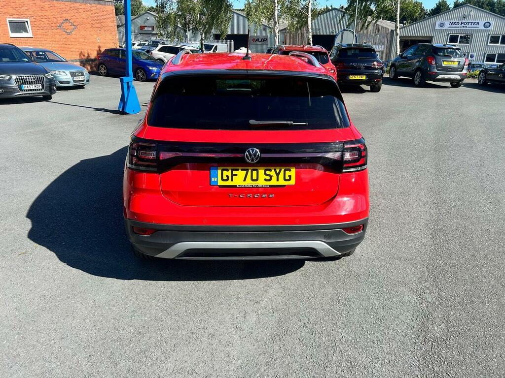 Volkswagen T-Cross 1.0 Tsi Sel Dsg Euro 6 Ss Red #3