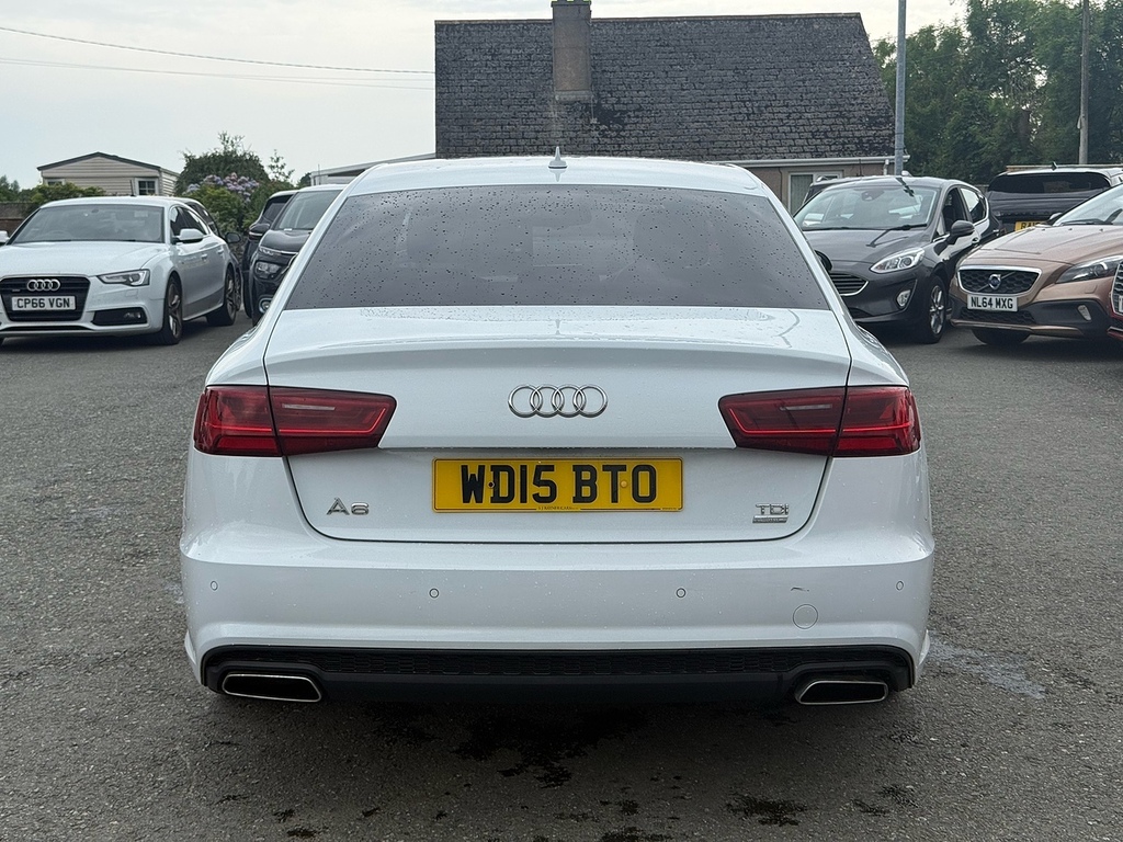 Audi A6 Saloon Tdi Ultra Black Edition White #6