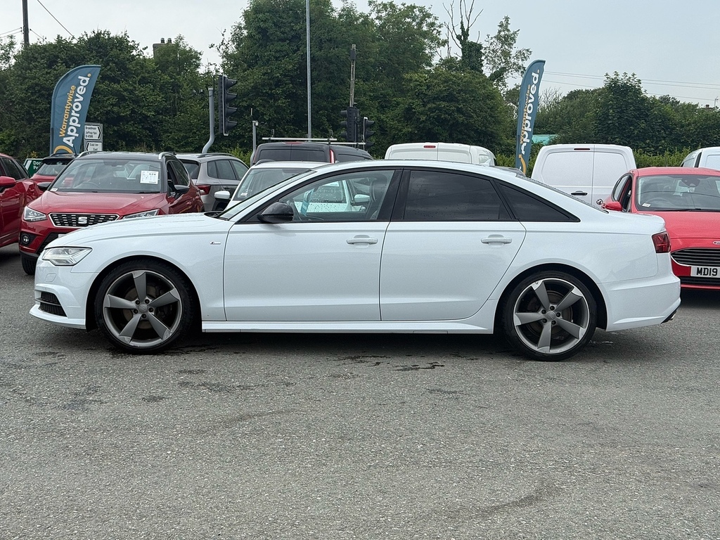 Audi A6 Saloon Tdi Ultra Black Edition White #4