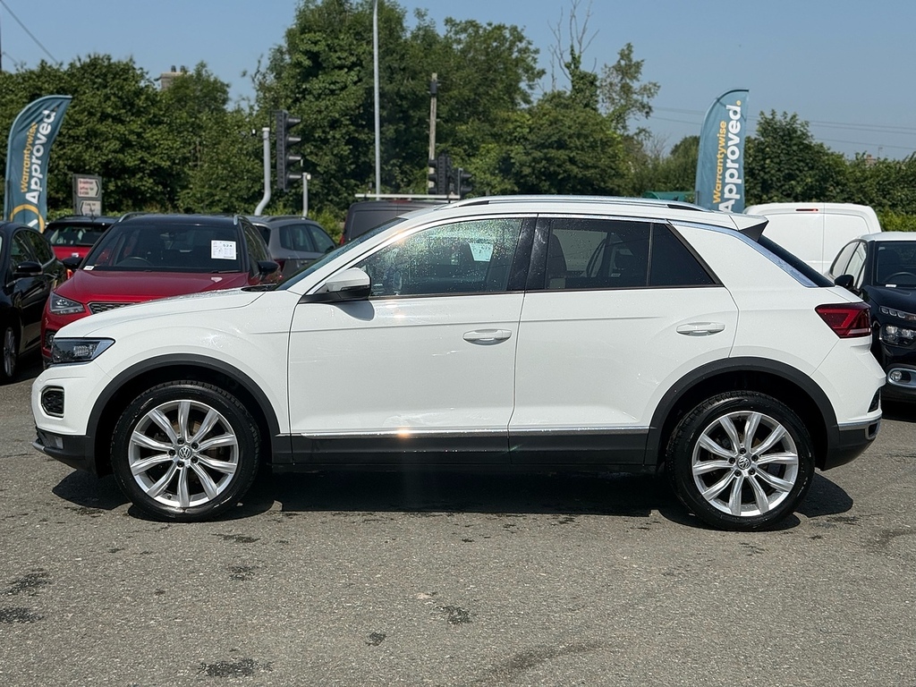Volkswagen T-Roc Tsi Evo Sel VA19XVX White #4