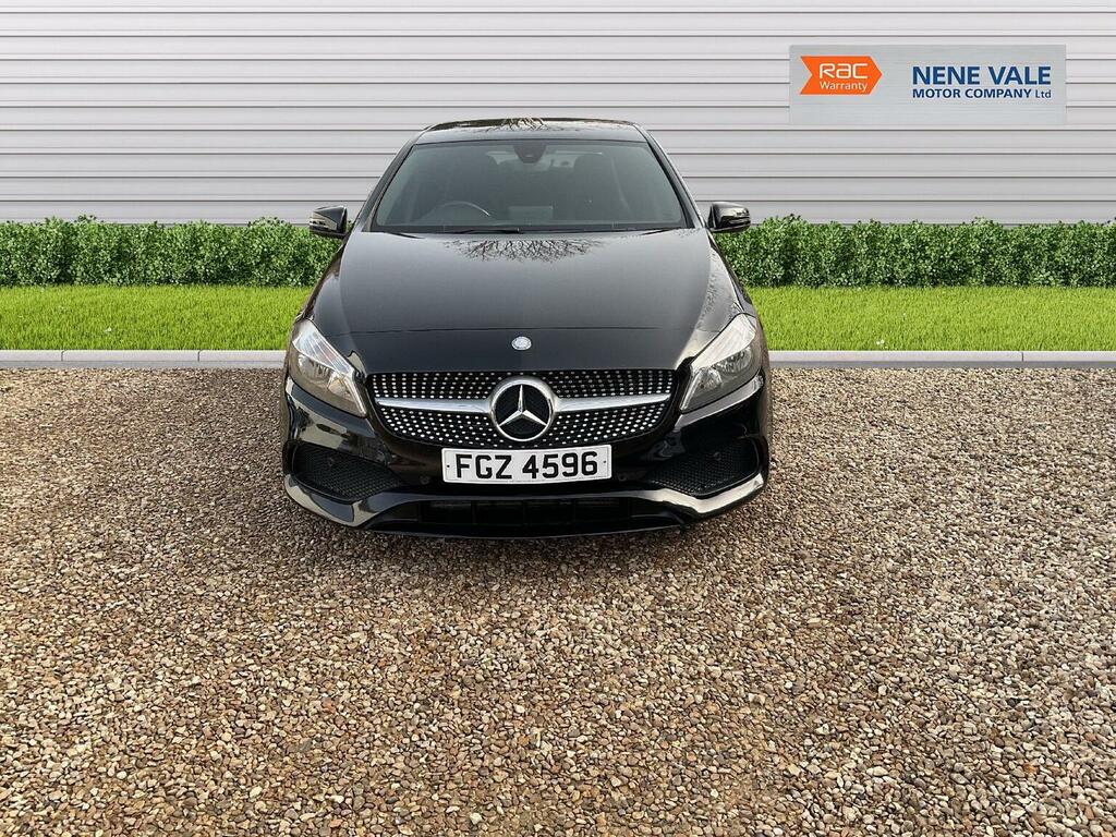 Mercedes-Benz A Class Hatchback 1.6 A180 Amg Line Executive Euro 6 S FGZ4596 Black #2