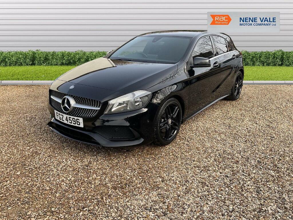 Mercedes-Benz A Class Hatchback 1.6 A180 Amg Line Executive Euro 6 S FGZ4596 Black #3