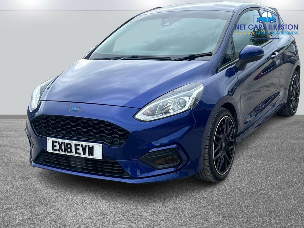 Ford Fiesta 1.0T Ecoboost St-line Euro 6 Ss EX18EVW Blue #3