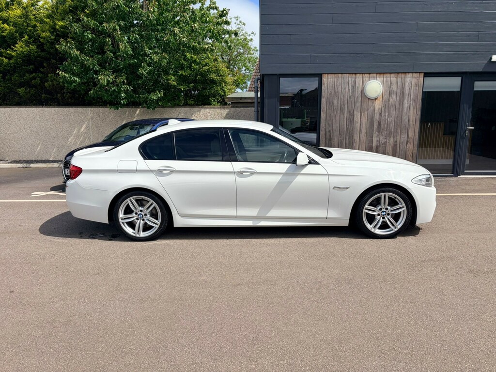 BMW 5 Series 3.0 530D M Sport Saloon White #2