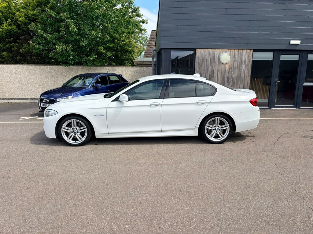 BMW 5 Series 3.0 530D M Sport Saloon White #4