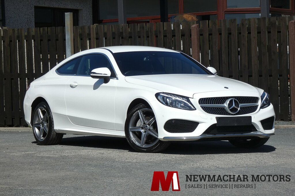 Mercedes-Benz C Class 2.0 C200 Amg Line Coupe G-tronic 4Mati SB18FZG White