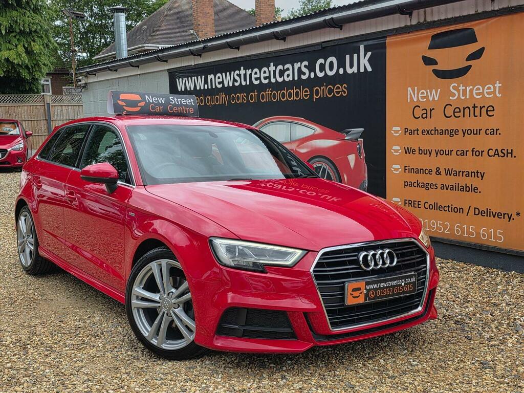 Audi A3 Hatchback 1.5 Tfsi Cod S Line Sportback S Tronic E Red