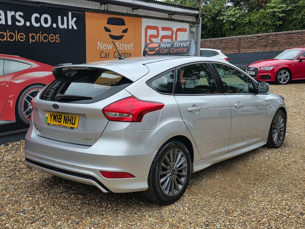 Ford Focus Hatchback 1.0T Ecoboost St-line Euro 6 Ss YM18NHU Silver #6