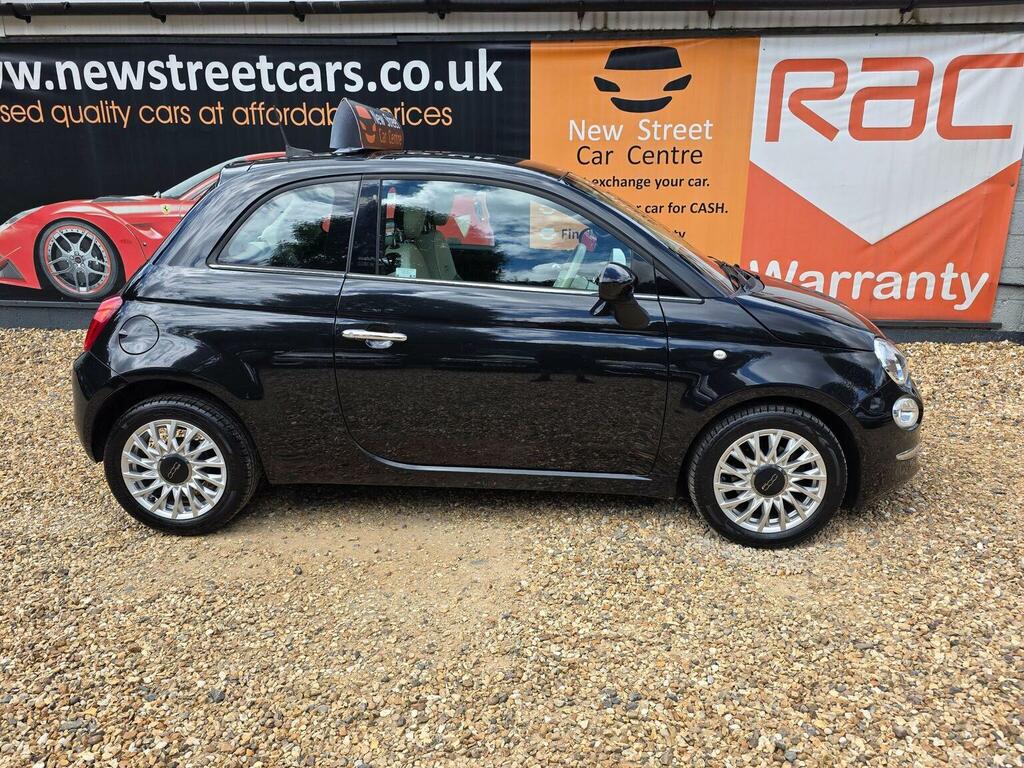 Fiat 500 Hatchback 1.2 Lounge Euro 6 Ss 201767 ND67UES Black #5