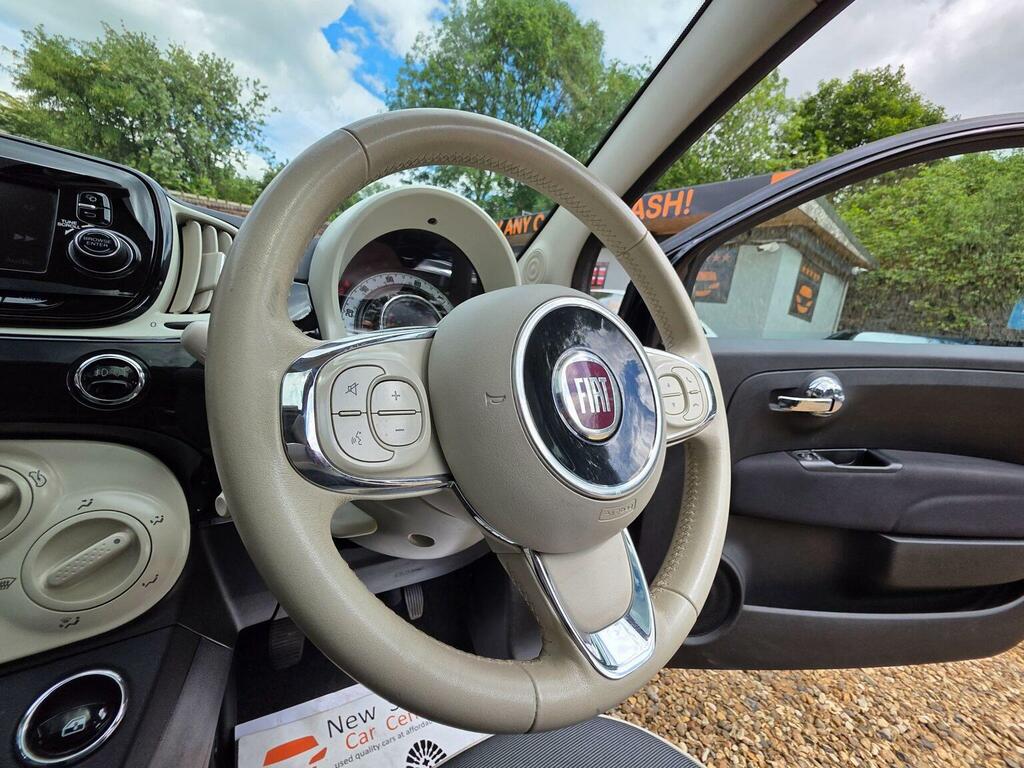 Fiat 500 Hatchback 1.2 Lounge Euro 6 Ss 201767 ND67UES Black #4