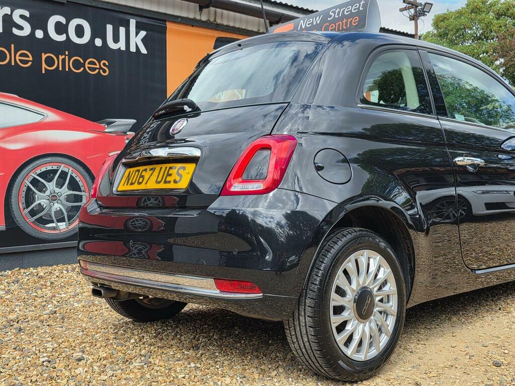 Fiat 500 Hatchback 1.2 Lounge Euro 6 Ss 201767 ND67UES Black #6