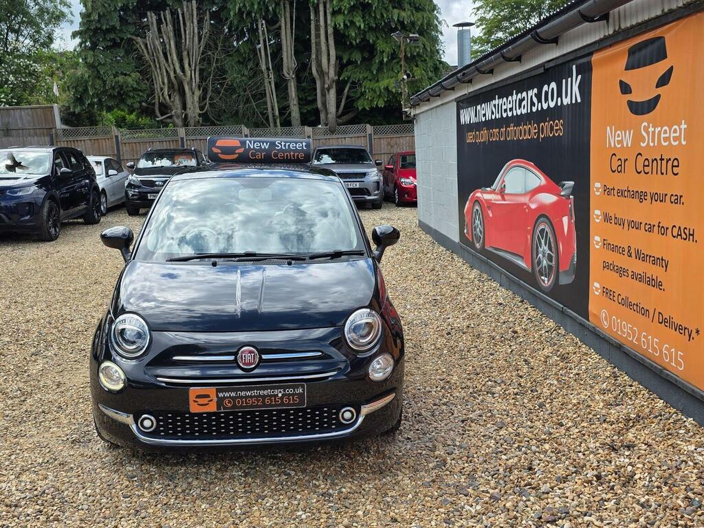 Fiat 500 Hatchback 1.2 Lounge Euro 6 Ss 201767 ND67UES Black #3