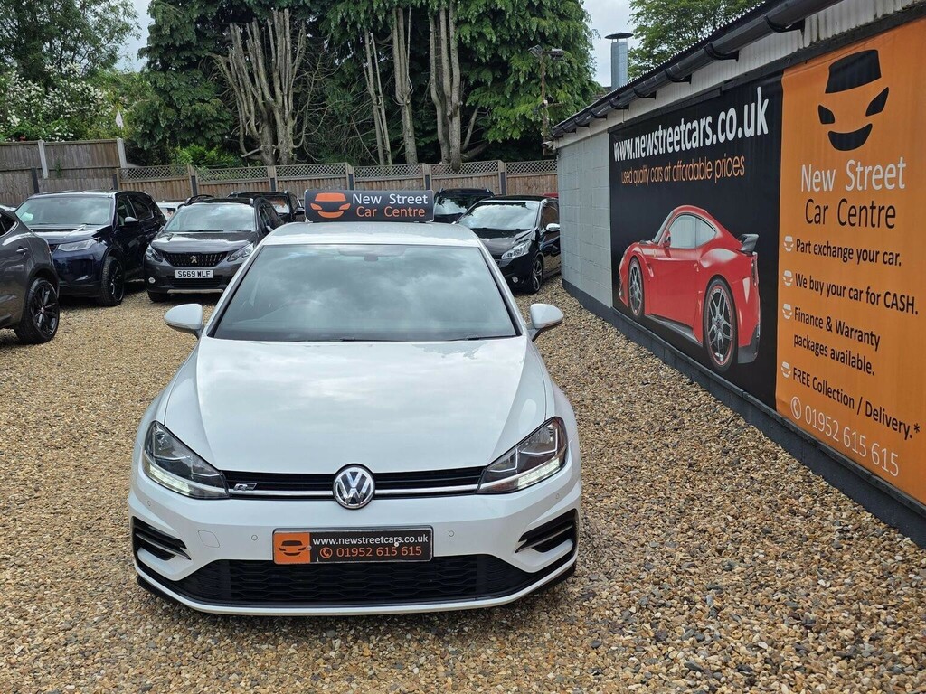 Volkswagen Golf Hatchback 1.5 Tsi Evo R-line Euro 6 Ss 201 PK19RDX White #3