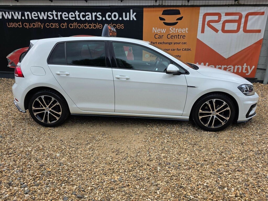 Volkswagen Golf Hatchback 1.5 Tsi Evo R-line Euro 6 Ss 201 PK19RDX White #5