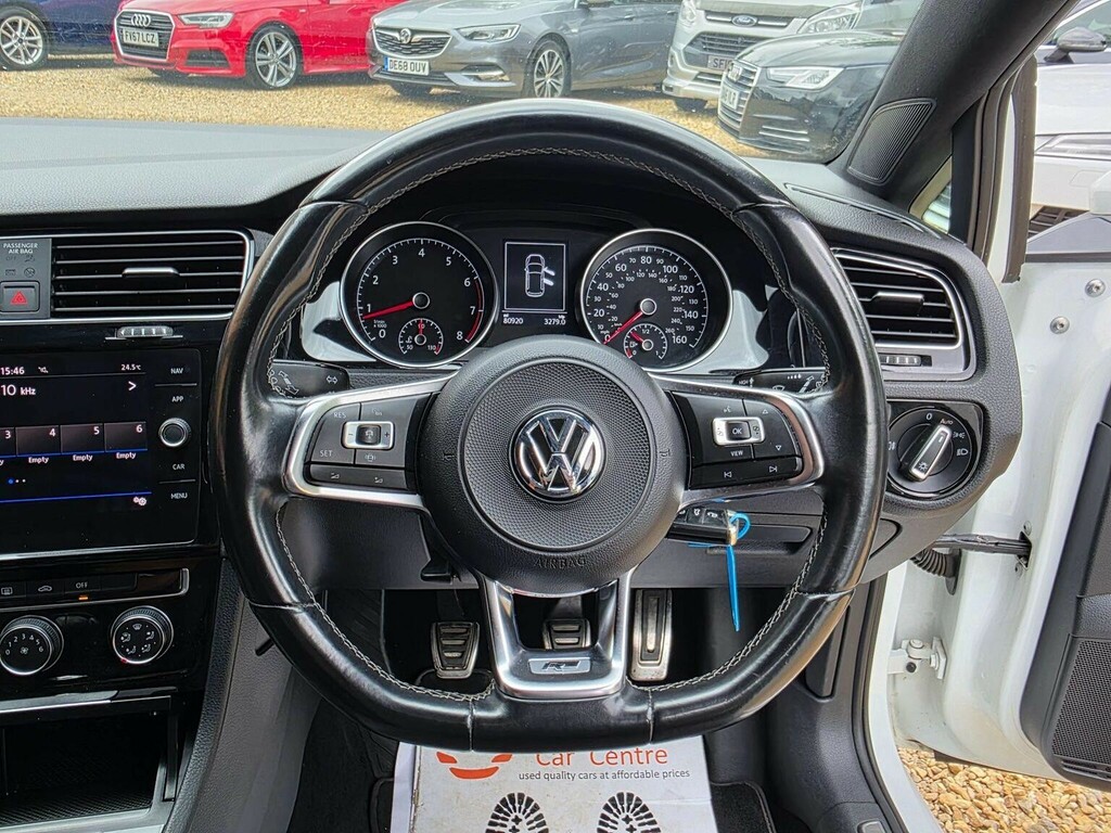 Volkswagen Golf Hatchback 1.5 Tsi Evo R-line Euro 6 Ss 201 PK19RDX White #4