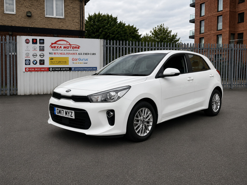 Kia RIO 1.4 2 Hatchback Euro 6 98 Bhp GM17MYZ White #3